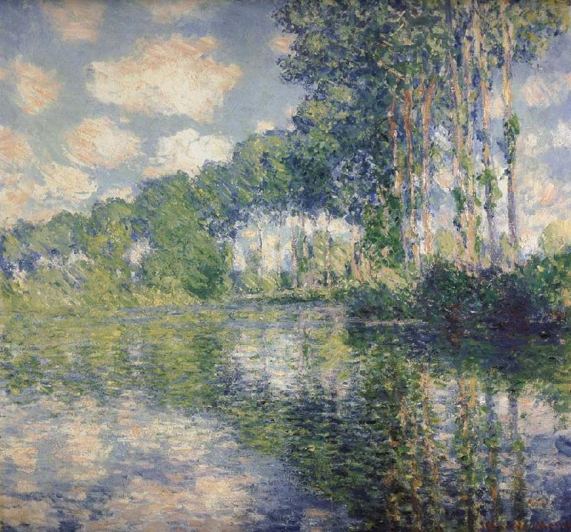 Claude Monet Poplars on the Banks of the River Epte France oil painting art